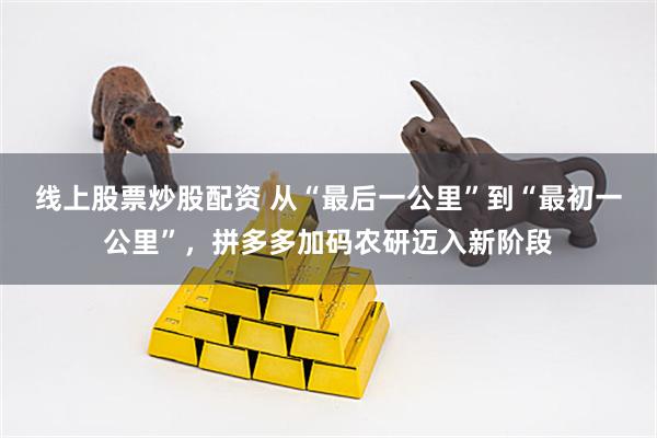 线上股票炒股配资 从“最后一公里”到“最初一公里”，拼多多加码农研迈入新阶段